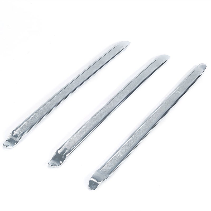 Fasmov 16" Tire Iron Set Irons Changing Tool Kit, 3 Pcs Tire Iron Spoons Changing Tire Lever Bar Set, Motorcycle Tire Spoons Iron Set, Tire Remove Tool for Bike Motorcycle Scooter Bicycle Mower - Image 2